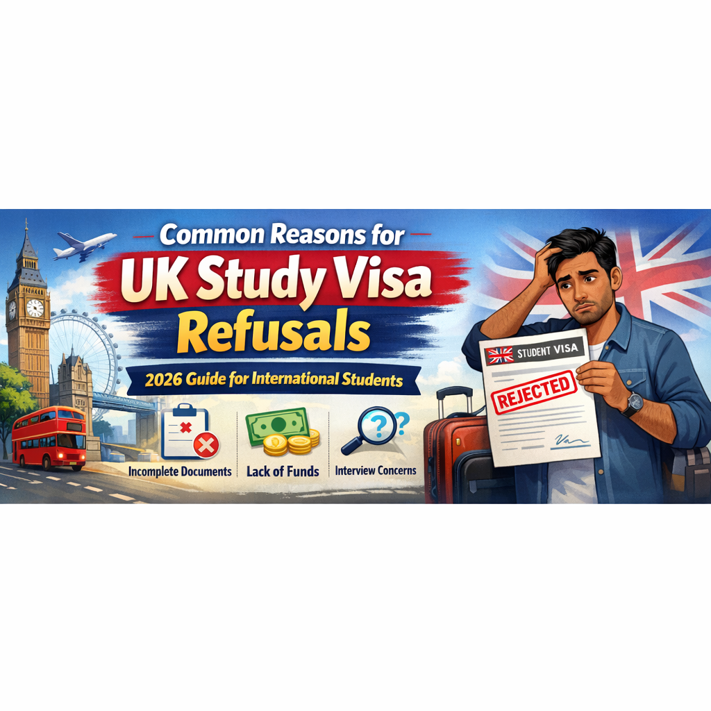 Common Reasons for UK Study Visa Refusals (2026 Guide for International Students)